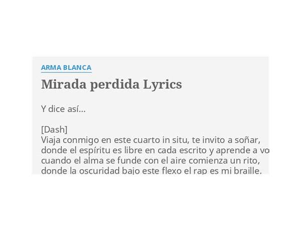 Mirada Perdida es Lyrics [Ars Amandi]