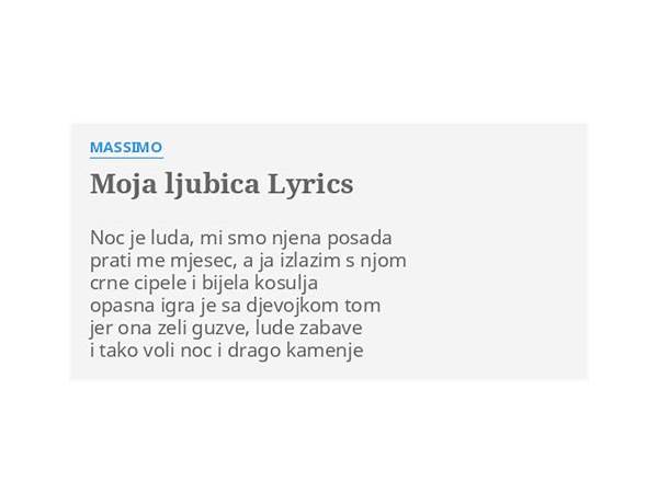 Moja Ljubica hr Lyrics [Massimo (HRV)]