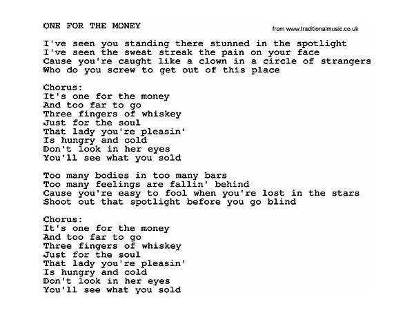 Money en Lyrics [BOY ON THE LEFT]