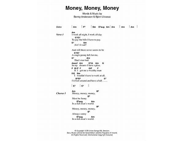 Money en Lyrics [Ivy Levan]