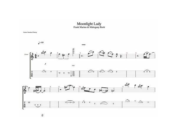 Moonlight Lady en Lyrics [Frank Marino & Mahogany Rush]