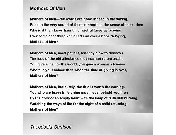 Mothers Of Man en Lyrics [Mobius Loop]