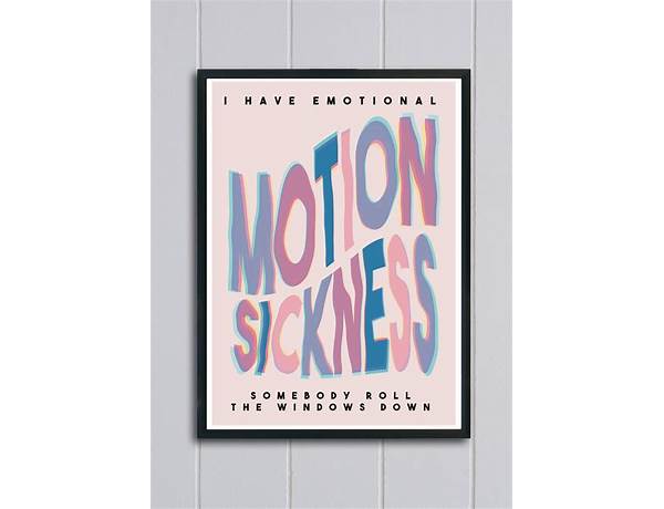 Motion Sickness en Lyrics [Somersault Sunday]