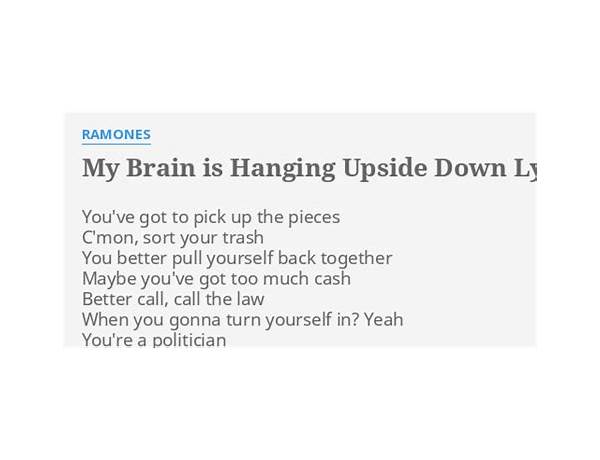 My Brain Is Hanging Upside Down en Lyrics [The Gaslight Anthem]