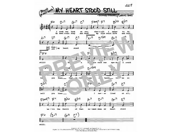 My Heart Stood Still en Lyrics [Sergio Franchi]