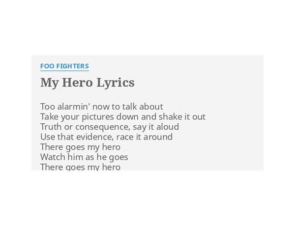 My Hero en Lyrics [Robyn Adele Anderson]