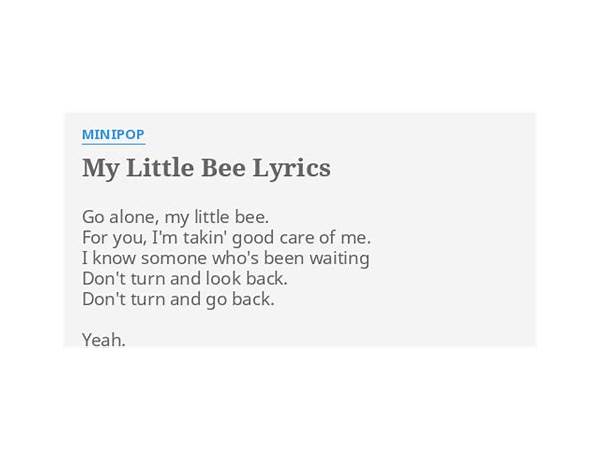 My Little Bee en Lyrics [Minipop]