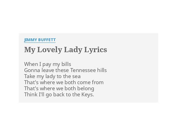 My Lovely Lady en Lyrics [Jimmy Buffett]