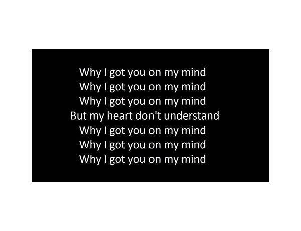 My Mind en Lyrics [King Kai]