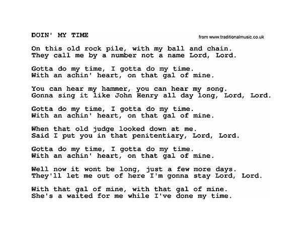 My Time en Lyrics [KXNTO]