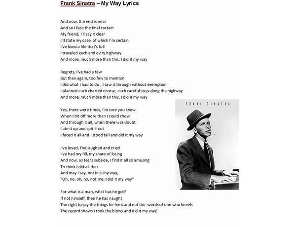 My Ways en Lyrics [Powdered Elephants]