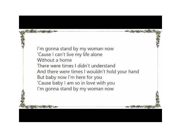 My Woman en Lyrics [Tone Stith]