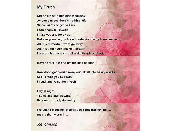 My crashed crush en Lyrics [TTRRAACCAA]