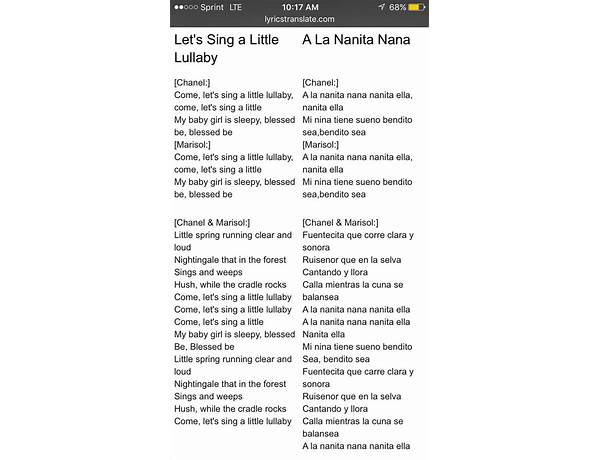Nana es Lyrics [Gripe]