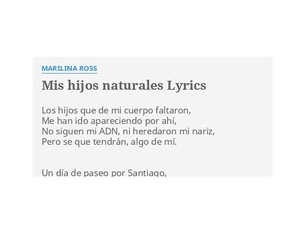 Natural es Lyrics [SOMNALUBA]