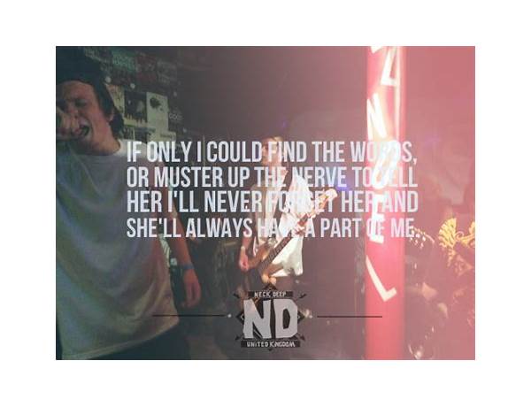 Neck Deep en Lyrics [Scarlett Grace]