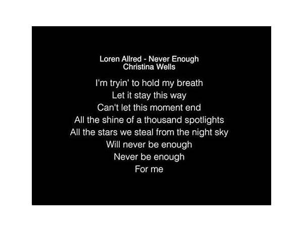 Never Enough en Lyrics [Briana BB]