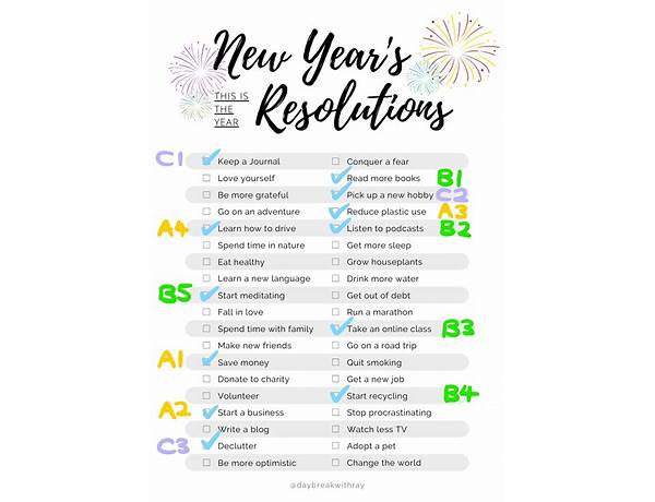 New Year\'s Resolution en Lyrics [The Limousines]