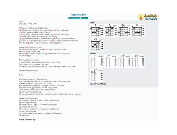 Nighttime Sky en Lyrics [Enchant]