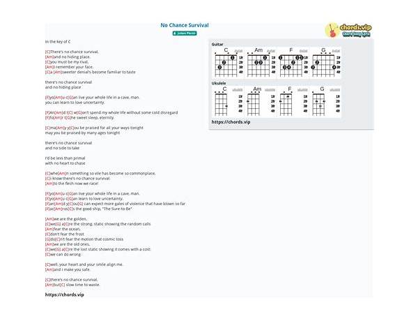 No Chance Of Survival en Lyrics [Julian Plenti]