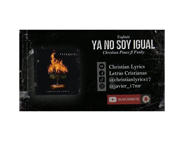 No Soy Igual es Lyrics [Crystal Lewis]