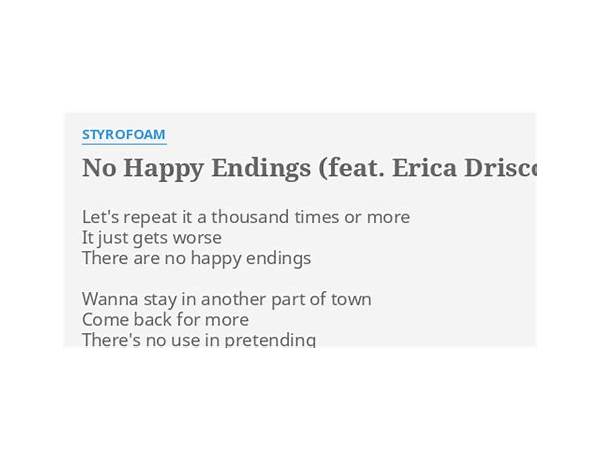 No happy endings en Lyrics [Jason is]