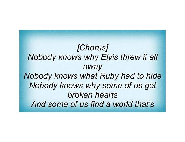 Nobody Knows en Lyrics [King T Willis]