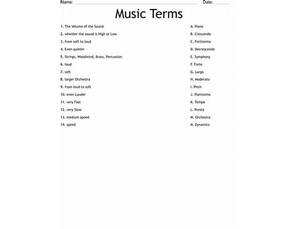 Non-Music, musical term