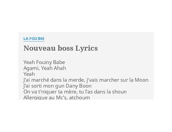 Nouveau boss fr Lyrics [La Fouine]