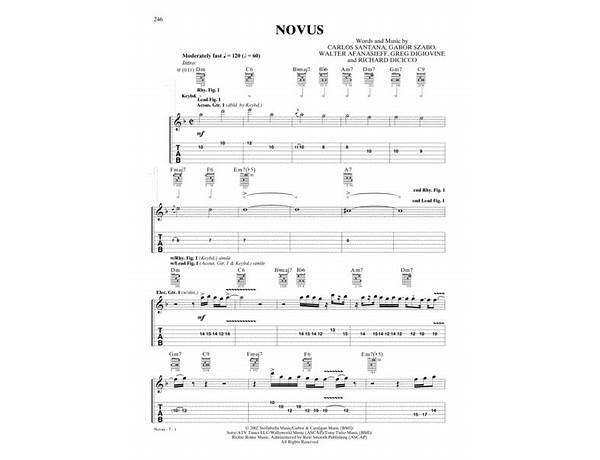 Novus en Lyrics [Santana]