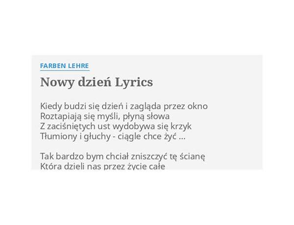 Nowy Dzień pl Lyrics [Mark Wolf, J.Kossak]