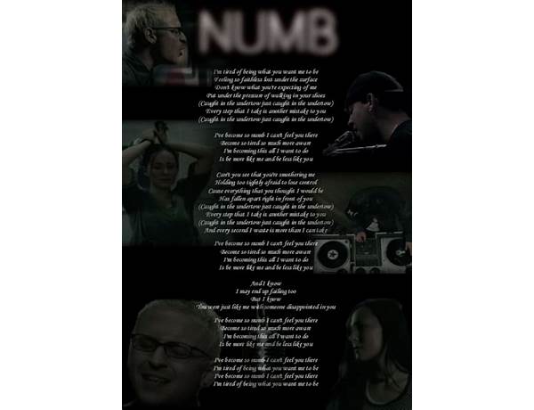 Numb en Lyrics [Pet Shop Boys]