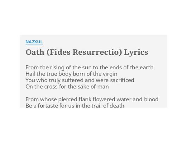 Oath en Lyrics [Nazxul]