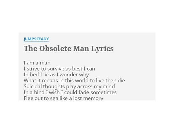 Obsolete Man en Lyrics [Aztlan Underground]