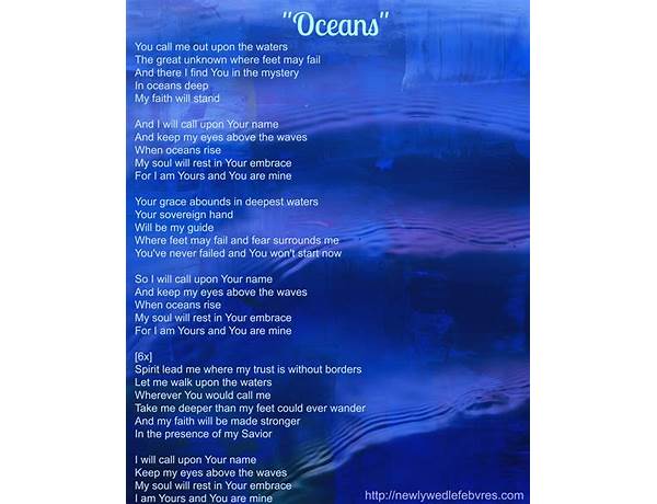 Ocean en Lyrics [The Shiver]