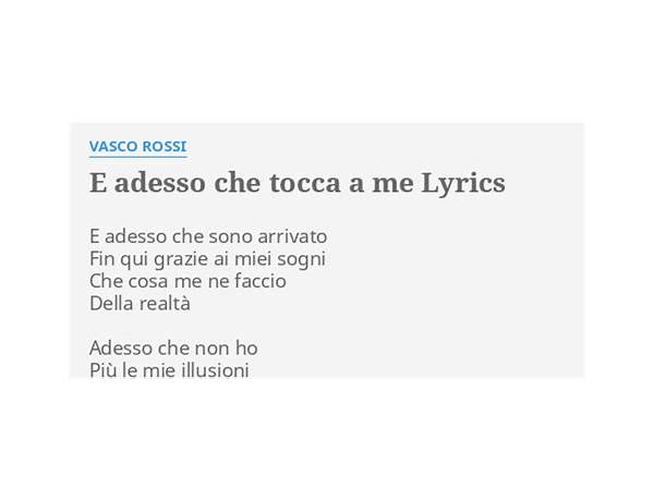 Oggi tocchi a me it Lyrics [Loredana Errore]