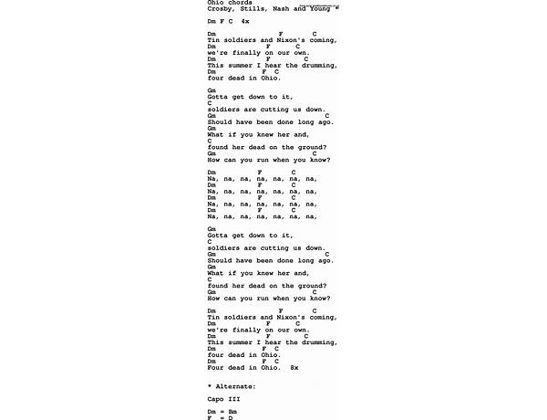 Ohio en Lyrics [Ginger Root]