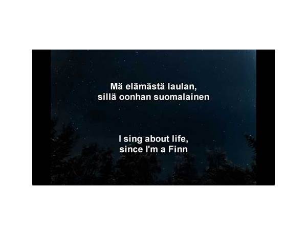 Olen suomalainen - l\'italiano fi Lyrics [Kari Tapio]