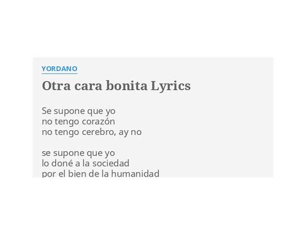 Otra Cara Bonita es Lyrics [Voz Veis]