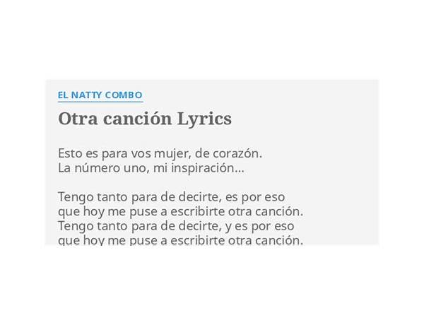 Otra canción es Lyrics [El Natty Combo]