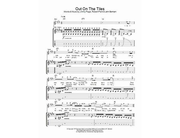 Out On The Tiles en Lyrics [Blind Melon]