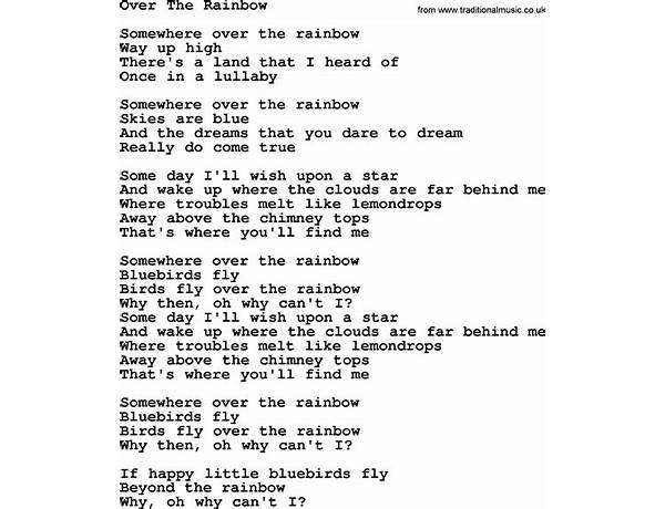 Over The Rainbow en Lyrics [James Taylor]