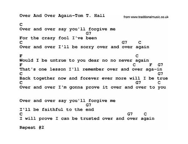 Over and Over Again en Lyrics [Buck Owens]