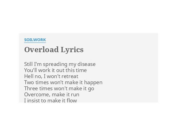 Overload en Lyrics [Soilwork]