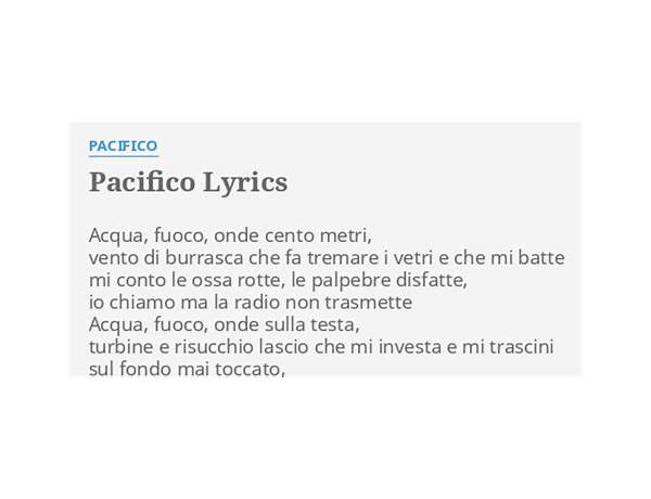 Pacifico it Lyrics [Pacifico]