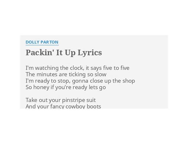 Packin\' Up en Lyrics [Fats Domino]