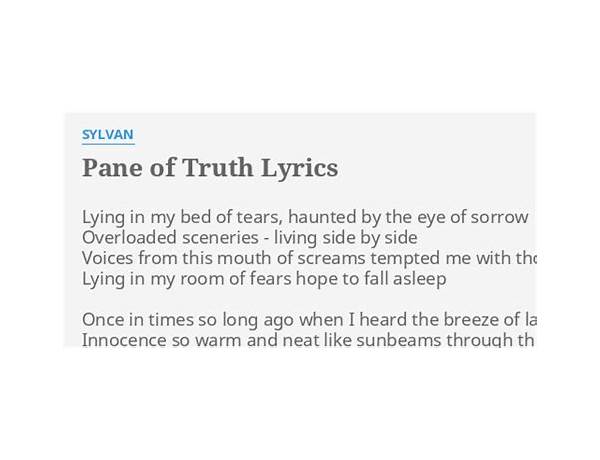 Pane of Truth en Lyrics [Sylvan]