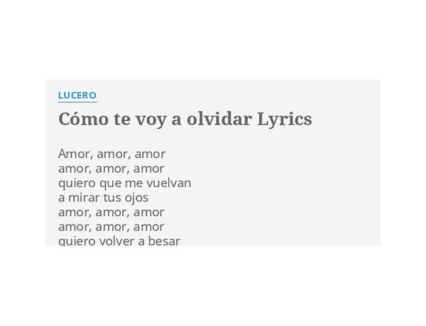 Para Olvidar es Lyrics [Jon Secada]