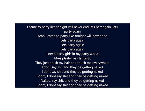 Party Girl en Lyrics [T-Bone Walker]