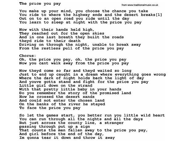 Pay The Price en Lyrics [Musa Reems]